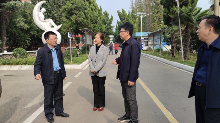 市人大常委會副主任沈斌率隊到淮南衛(wèi)校老校區(qū)調(diào)研閑置國有資產(chǎn)管理情況